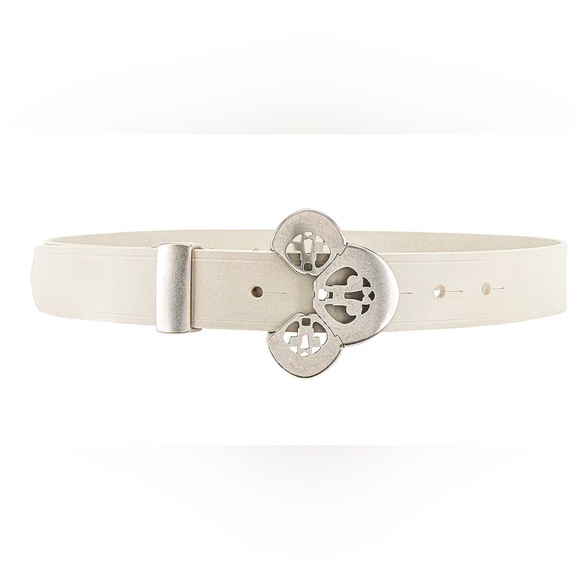 Isabel Marant Louama Chalk & Silver Belt (Size 75)